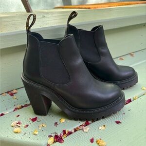 Dr. Martens Black Heeled Chelsea Boots